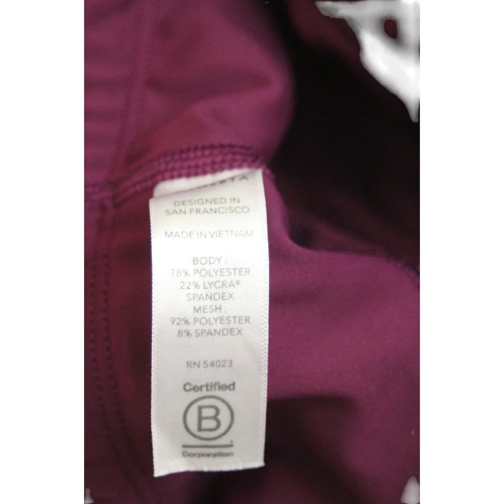 Athleta Women's Purple Mesh‎ Contender Capri Leggings Size Small